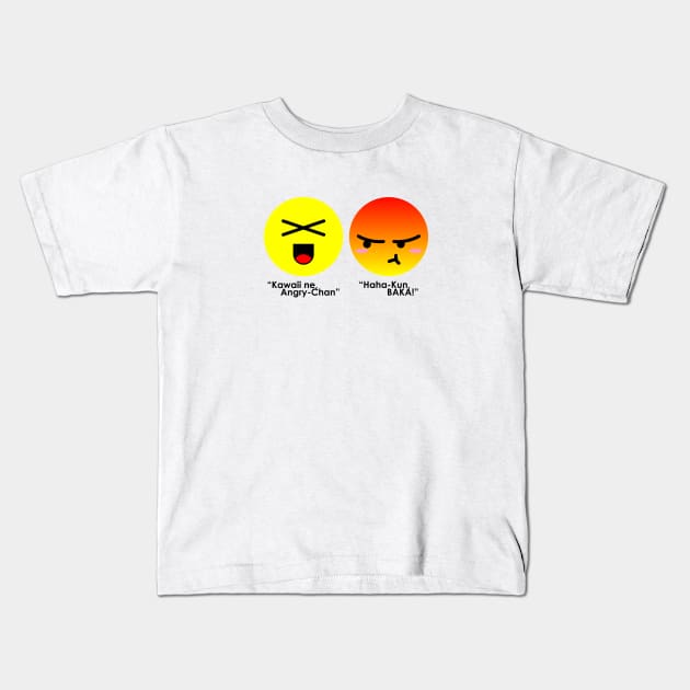 Haha & Angry Kids T-Shirt by Damong 